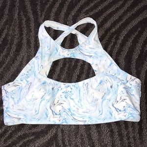 high neck swimsuit top